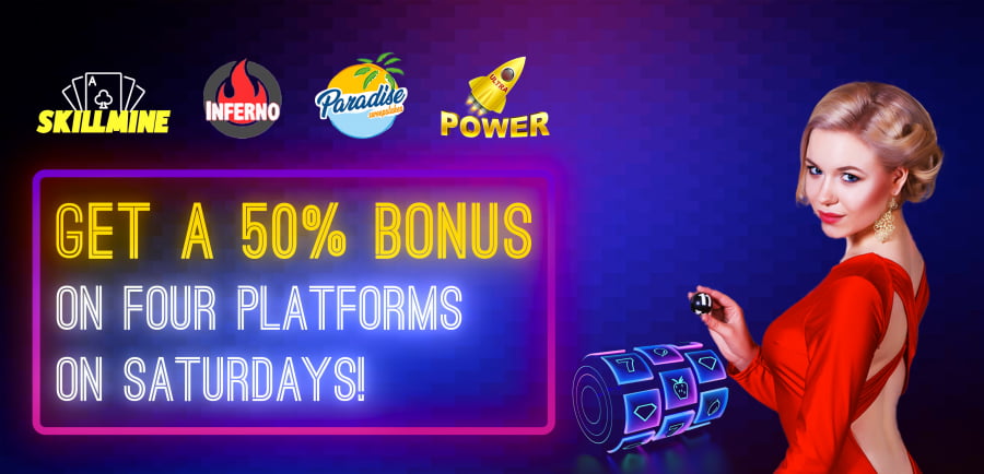 get-a-50-bonus-on-four-platforms-on-saturdays