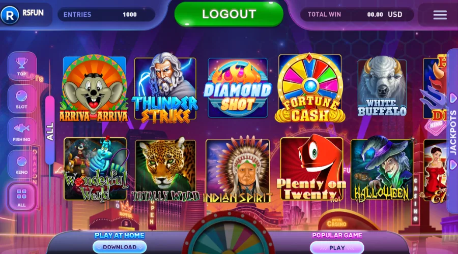 riversweeps platform screenshot