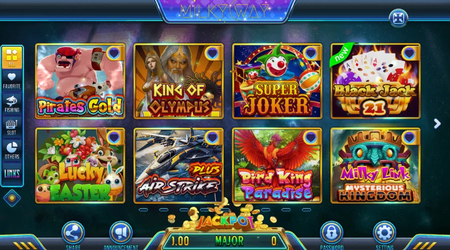 milky way platform screenshot
