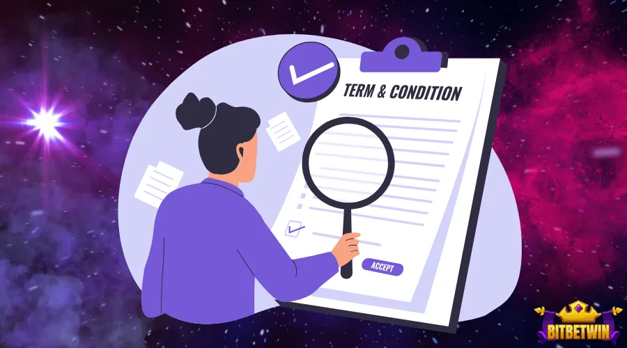 girl reading through terms & conditions illustration